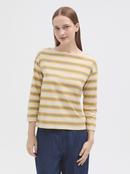 Boat Neck Striped T-Shirt