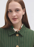 Two-Tone Woven Stripe Jacket