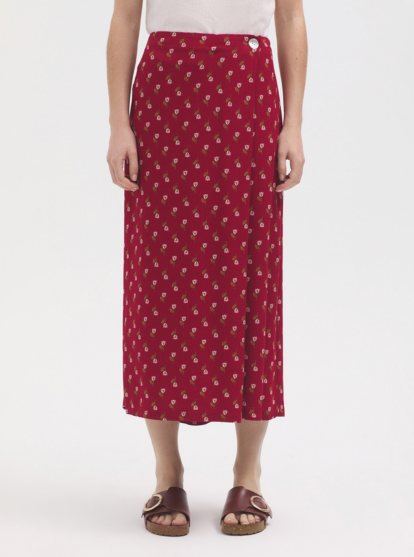 Little Samoa Print Wrap Skirt