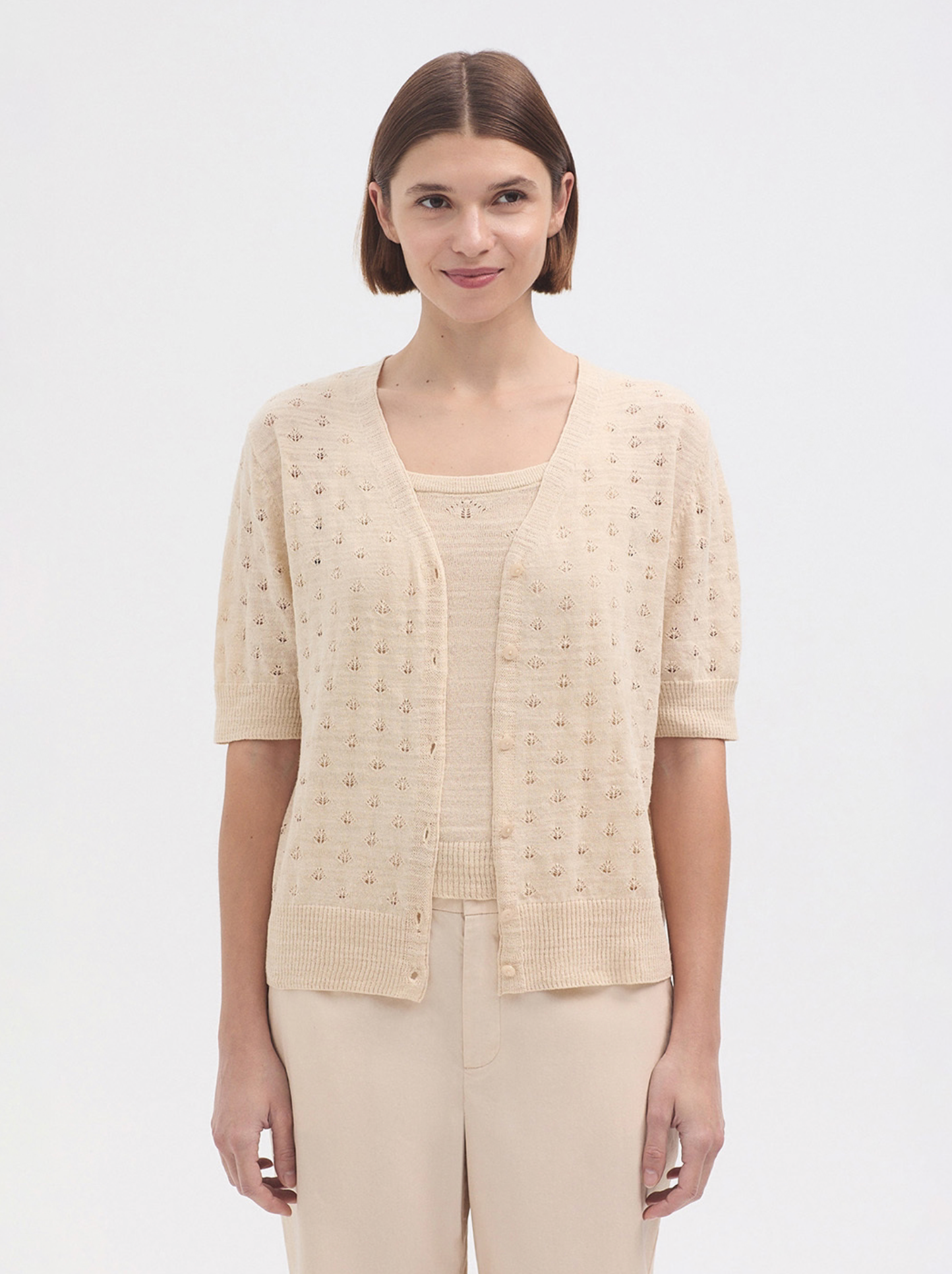 Openwork Cardigan