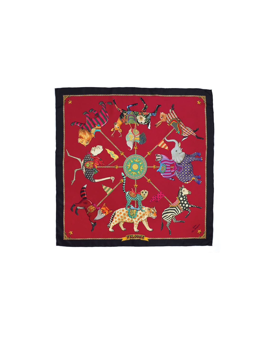 The Menagerie Scarf Cerise