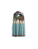 Checks Checks Silk Oblong