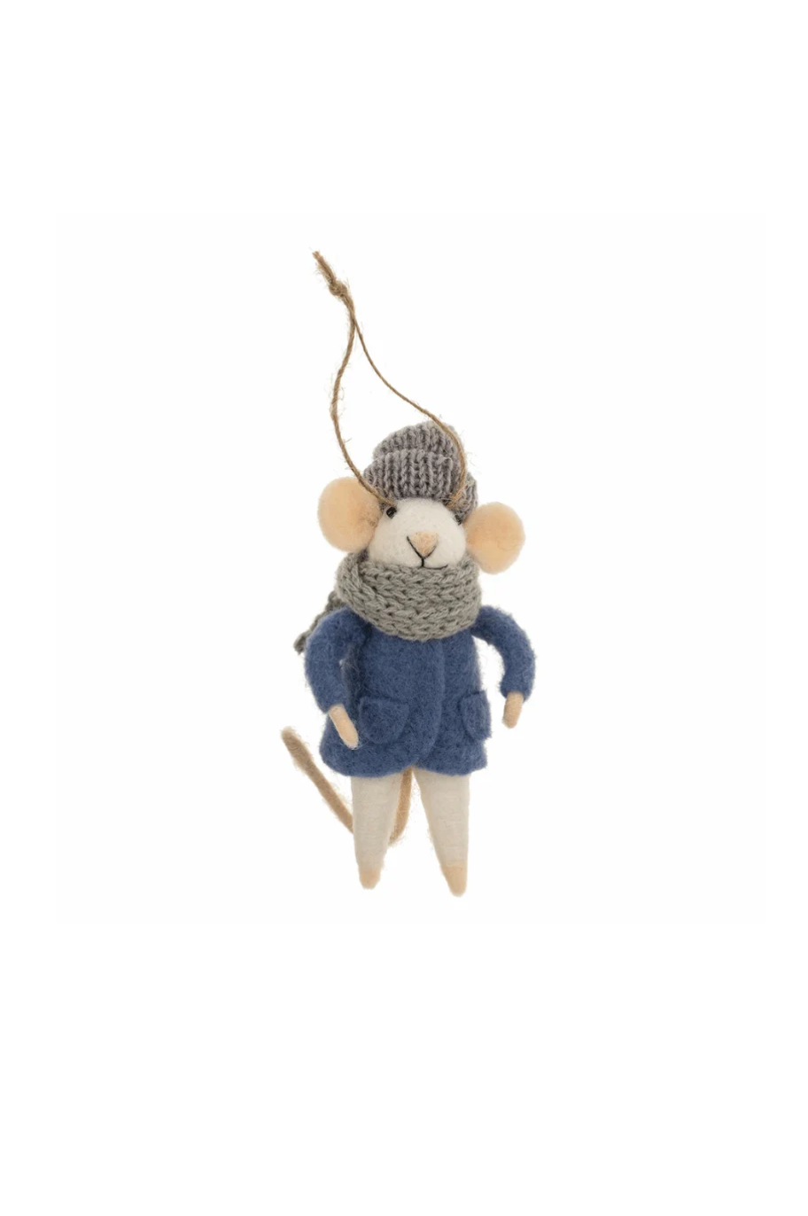 Felted Mouse Ornament