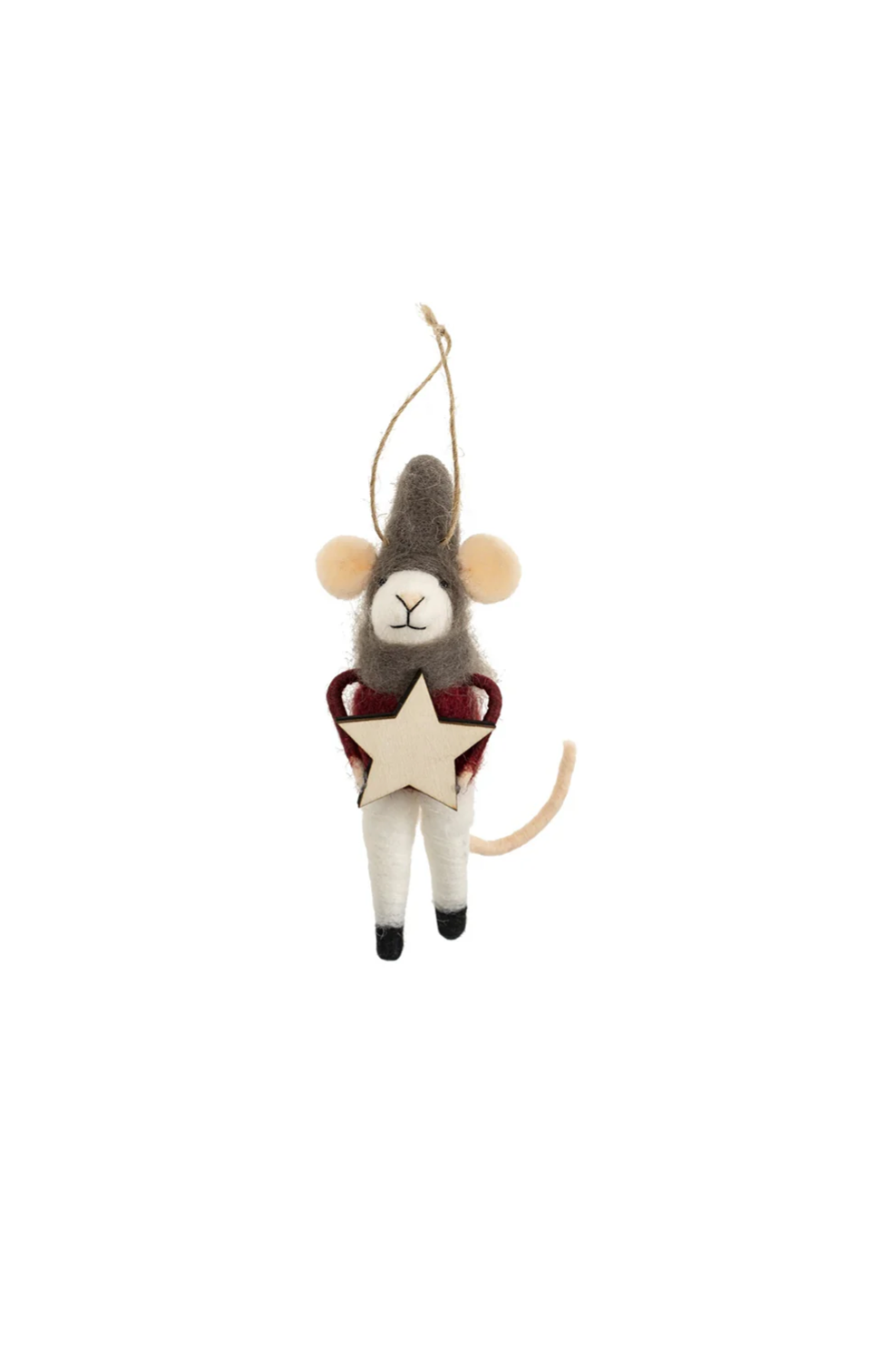Felted Mouse Ornament