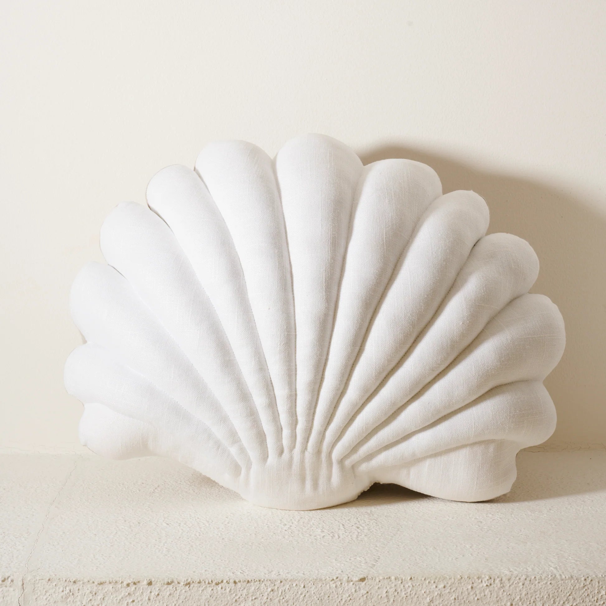 Large Linen Shell Pillow | Tamar Mogendorff – Frock Toronto
