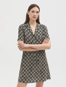 Seagrass Print Shirt Dress