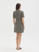 Seagrass Print Shirt Dress