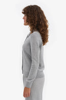 Women Merino Wool Collar Cardigan - Frock Toronto