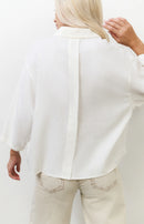 Woven Polo Blouse