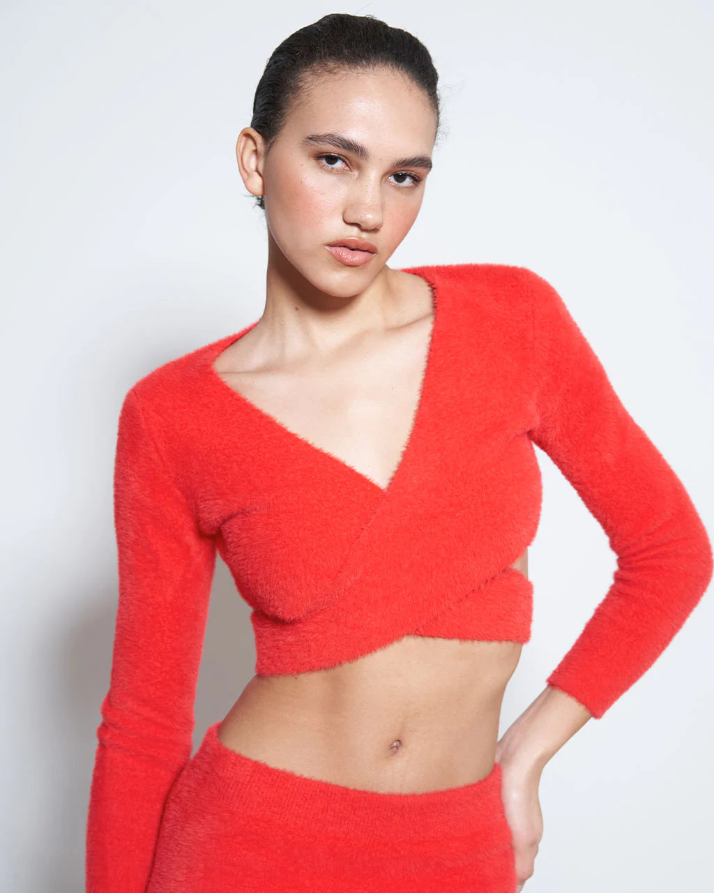 Solanas Furry Knit Top