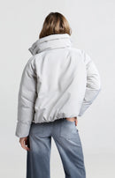 Oversized Cropped Nylon Puffer