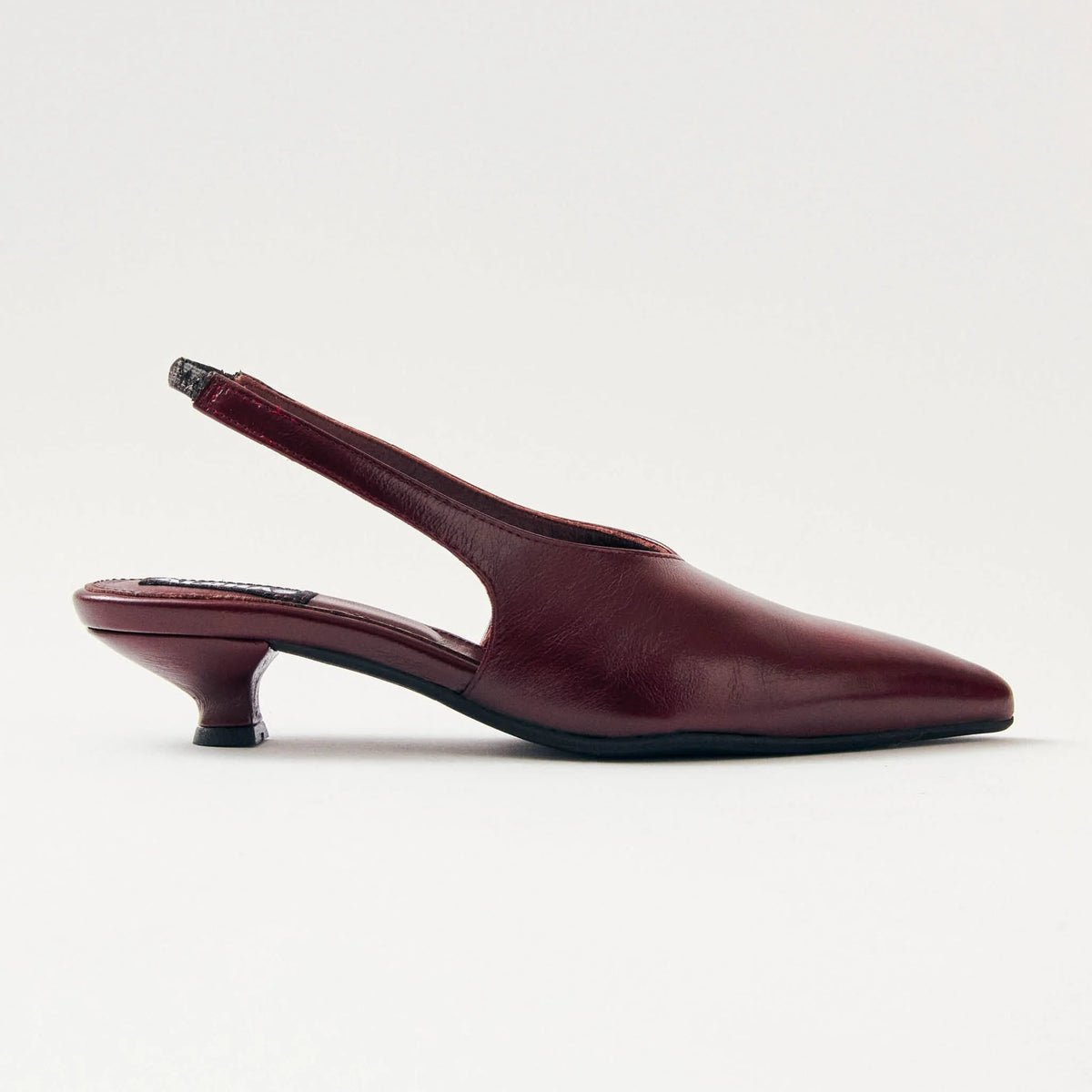 Alohas - Eros Burgundy Leather Slingback