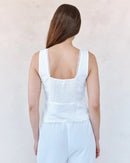 Fitted Bodice Top with Smocked Back