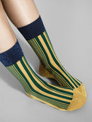 Shimmer Stripe Lemon Crew