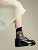 Rosebud Sheer Black Crew