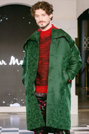 *Oscar Mendoza - Green Brocade Coat - Frock Toronto