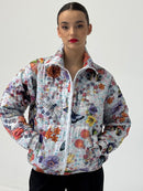 *Oscar Mendoza - Butterfly and Floral Printed Puffer - Frock Toronto