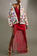 *Oscar Mendoza - Red StarletLux Knit Dress - Frock Toronto