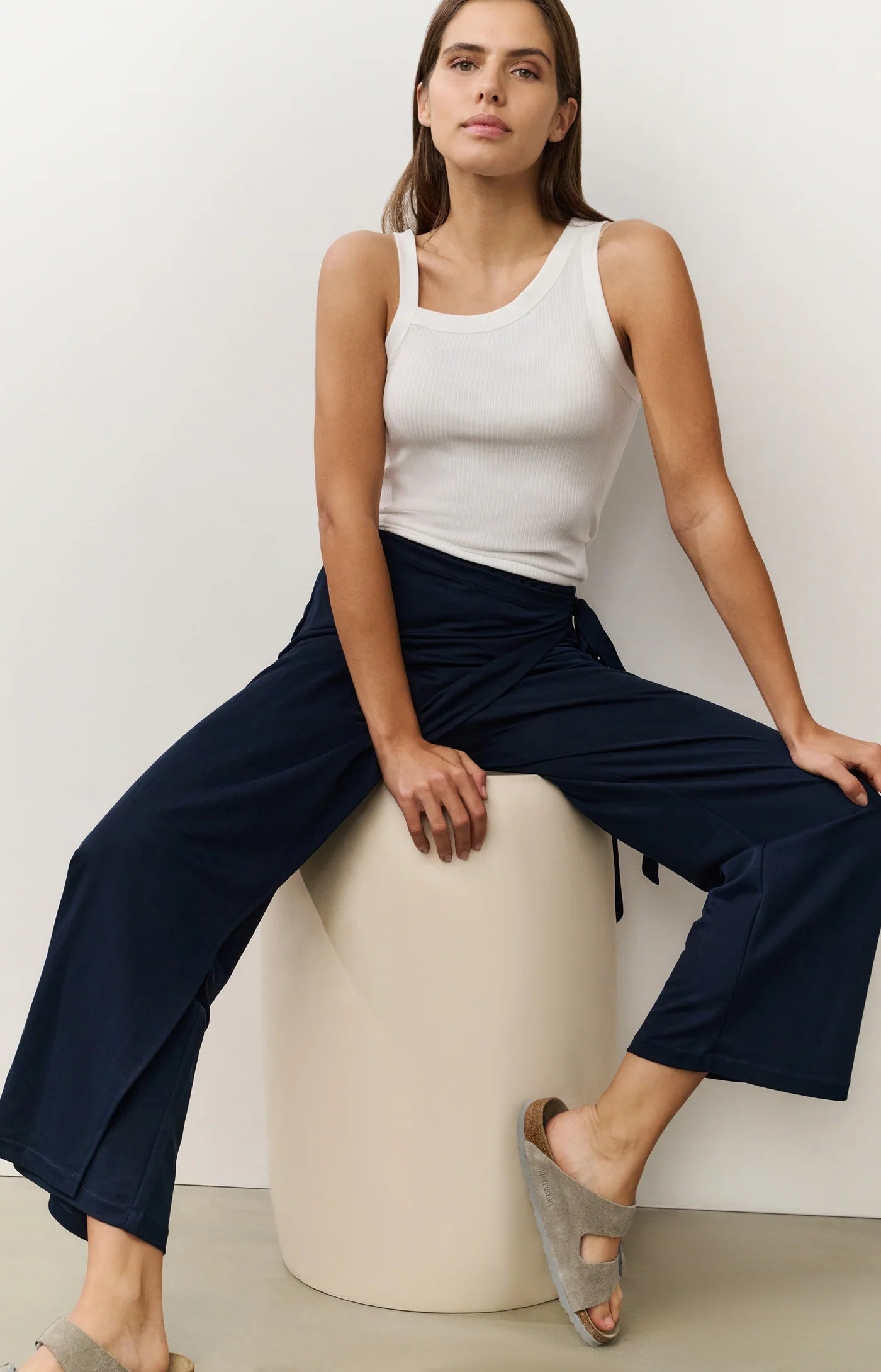 Jersey Wrap Skirt Trouser