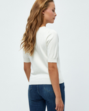 Milla V-Neck Knit Tee Broken