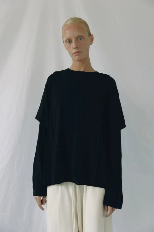 Boheme - Merino Wool Layered Tee - Frock Toronto