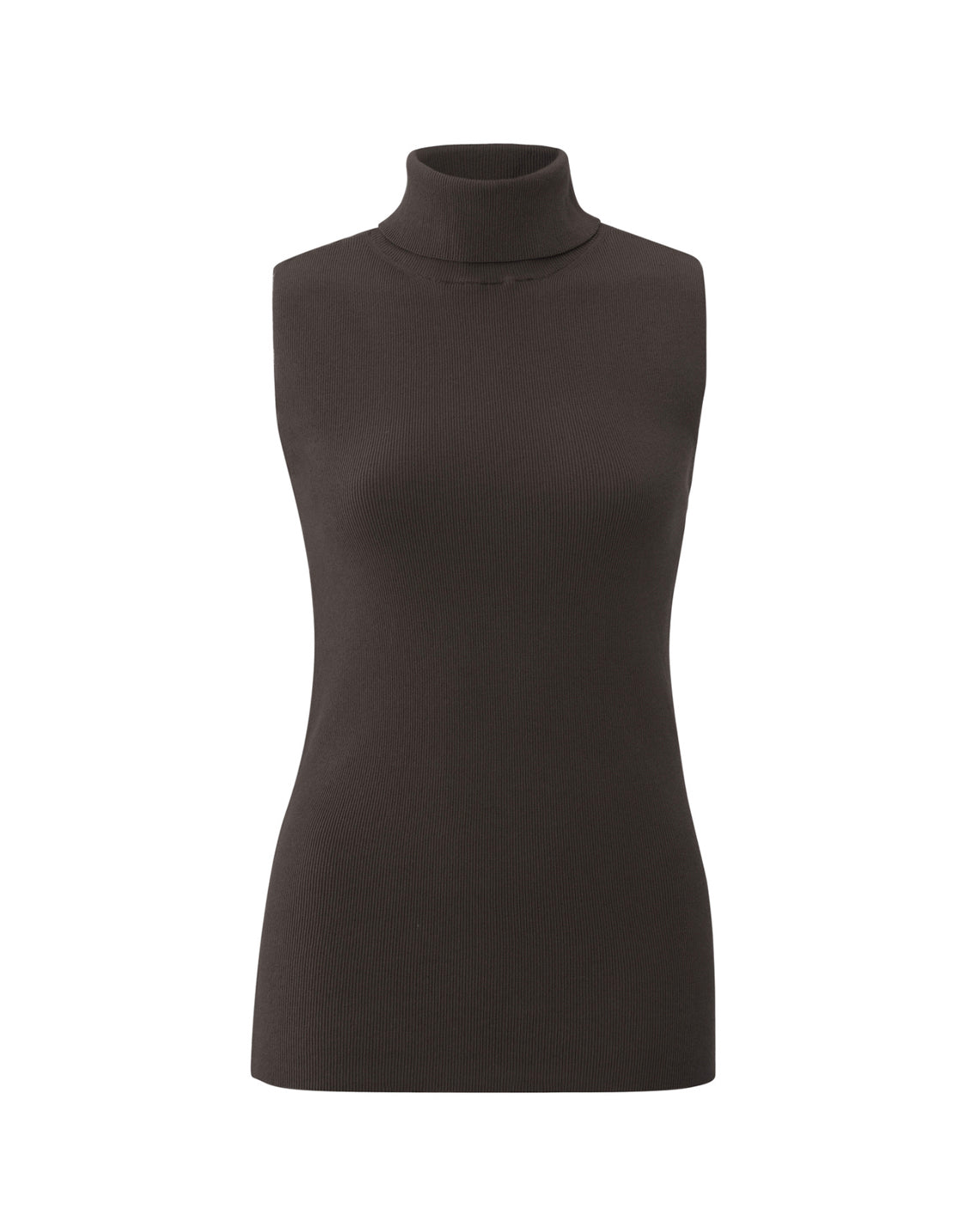 High neck sleeveless jumper best sale