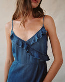 Ruffle Cami Midi Dress
