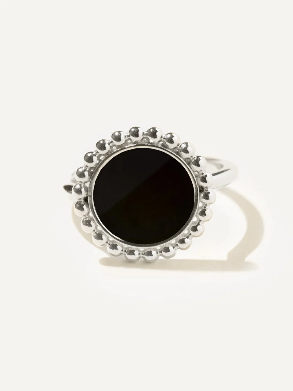 Laury Ring with Black Agate Stone