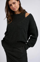 Deep V-Neck Sweater With Top