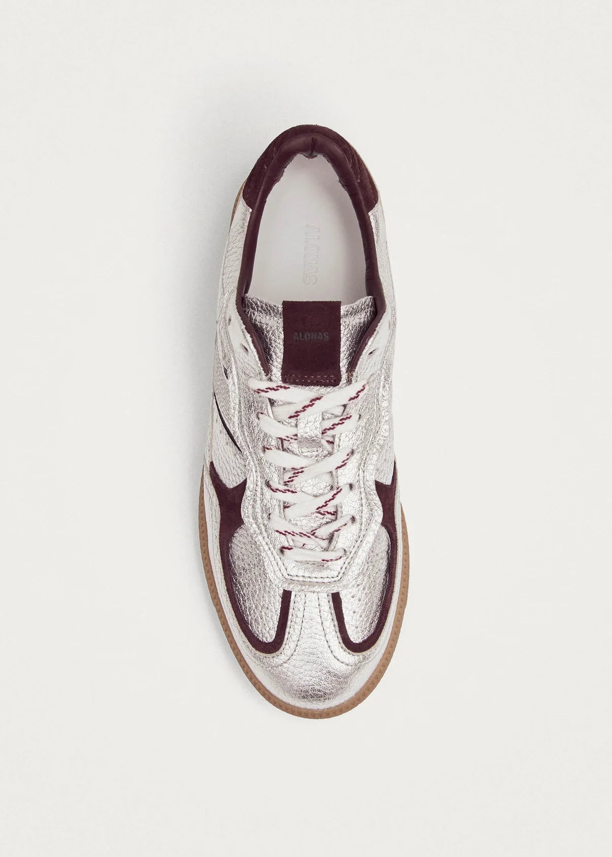 Alohas - Grain Shimmer Leather Sneakers - Frock Toronto