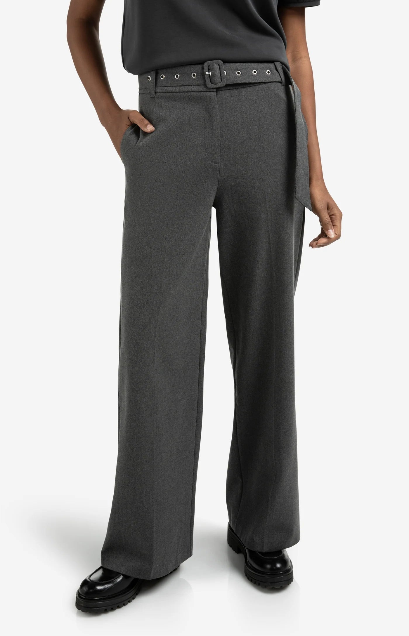 Woven Wide Leg Trouser