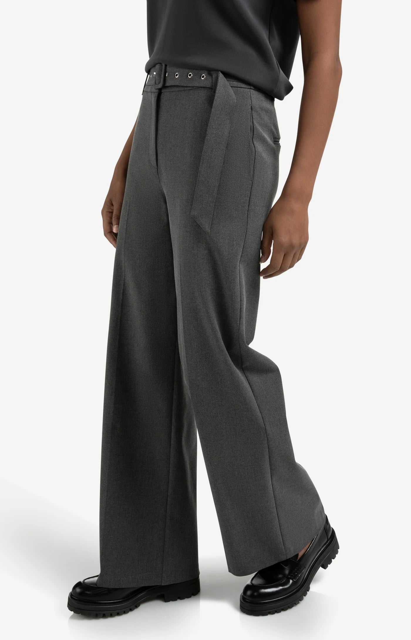 Woven Wide Leg Trouser